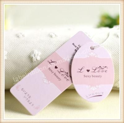 Cardboard Paper Swing Tag/Hang Tag Printing for Clothing/Shoes/Bag