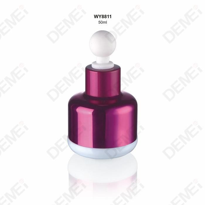 15ml 30ml 50ml Round Shape Fat Glass Bottle Solid Purple Color Glass Dropper Bottle for Personal Care