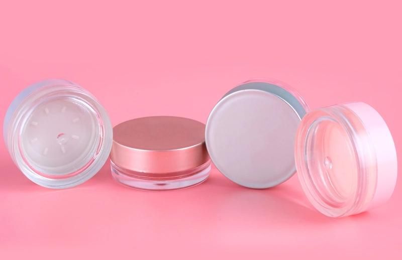 10g Beautiful Round Empty Plastic Container for Beauty Cosmetic Packaging