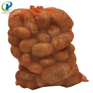 Empty Net Sack Drawstring Tote PP Leno Vegetable Mesh Bag for Fruit Onion Potato