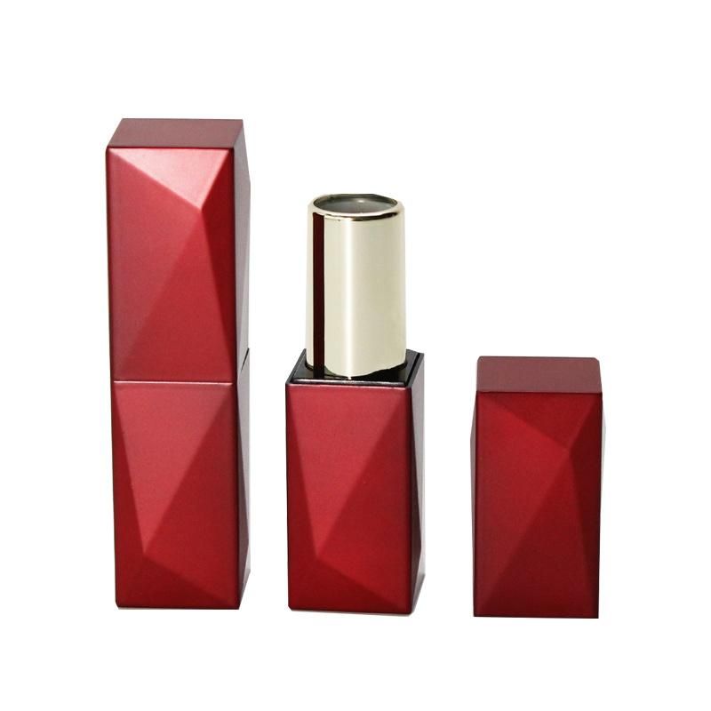 Luxury Square Red Lipstick Tube Empty Lipstick Container for Makeup