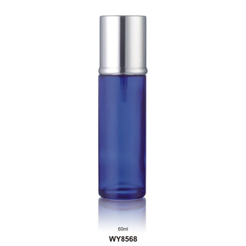 30ml 40ml 60ml 100ml 120ml 150ml Luxury Blue Clear Glass Cosmetic Packaging Body Lotion Bottles Wholesale