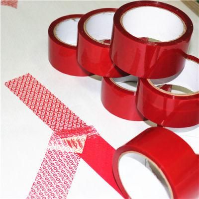 Packaging Sticker High Residue Tamper Evident Proof Customized Security Tape Void