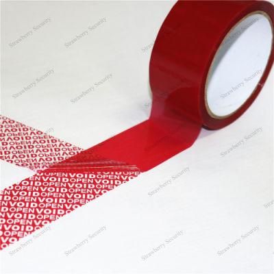 Half Transfer Void Open Tamper Evident Security Carton Sealing Tape