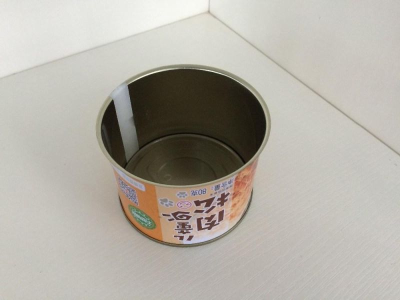 Wholesale Food Grade Empty Easy Open End Tuna Tin Cans