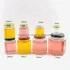 Storage Bottle Hexagonal Glass Honey Jam Jar with Tinplate Lid
