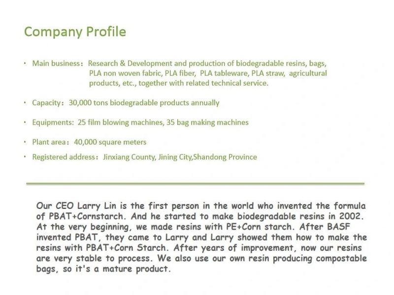 Renewable Raw Materials Biodegradable Plastic Pbat Blended PLA Ecovio Polymer Granulate