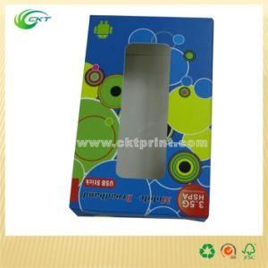 Custom USB Stick Packaging with Window (CKT-CB-422)