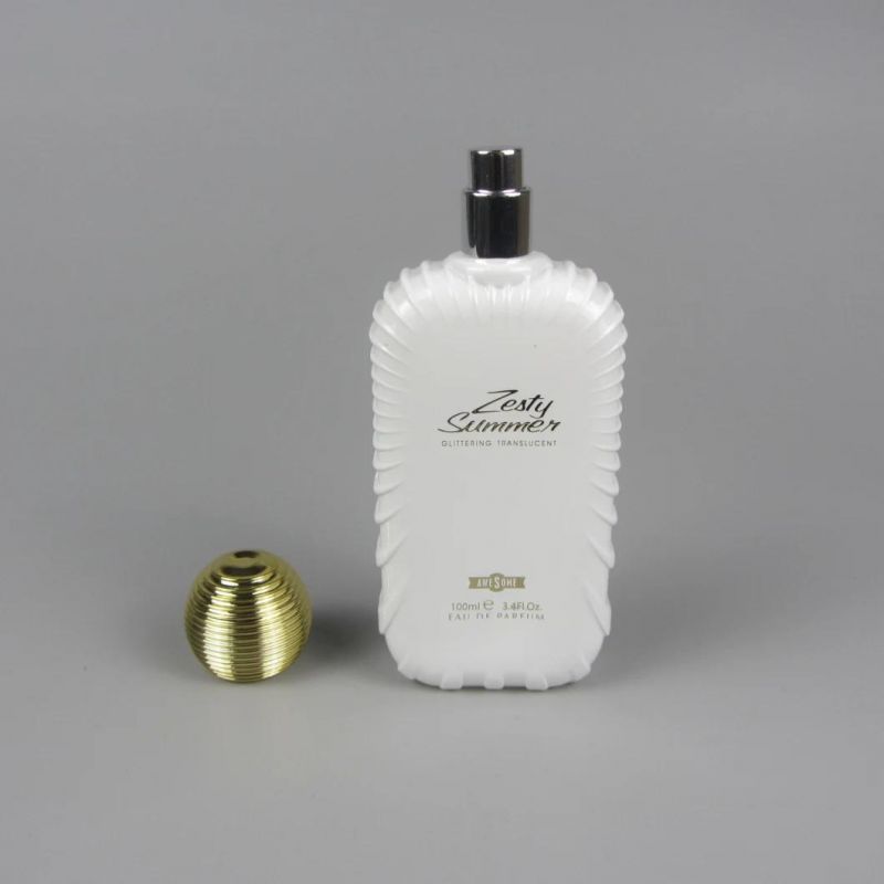 New Design 100ml Transparent Spray White Glass Perfume Bottle