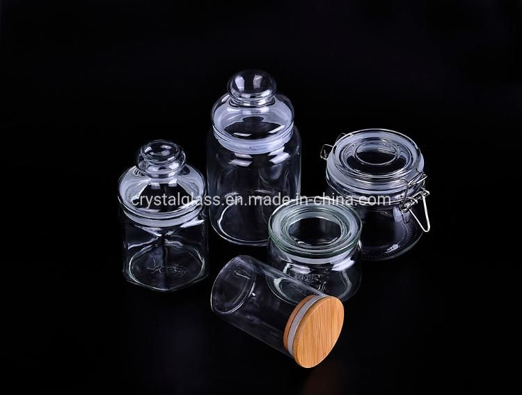 Cute Candy Jars Sweet Food Mason Mini Storage Spice Glass Jars 180ml 280ml 380ml