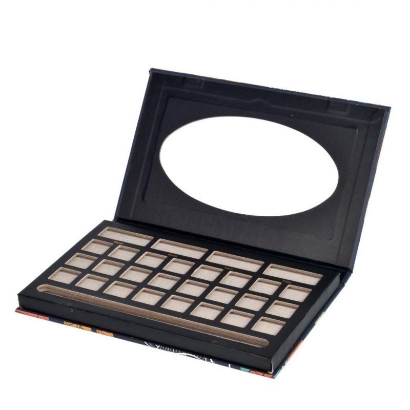 Custom OEM Empty Eyeshadow Magnetic Pallete Cardboard with Mirror Paper Paloete