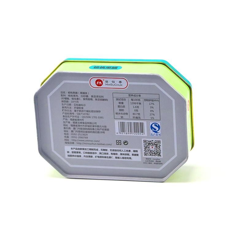 Irregular Shape Tin Box for Dried Fruit Packaging