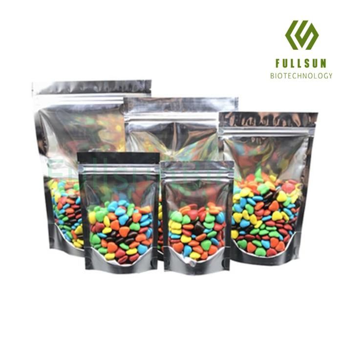 Food Packaging Coffee Seed Candy Tobacco Pill Drug Zip-Lock Reusable Aluminized Plastic Bags