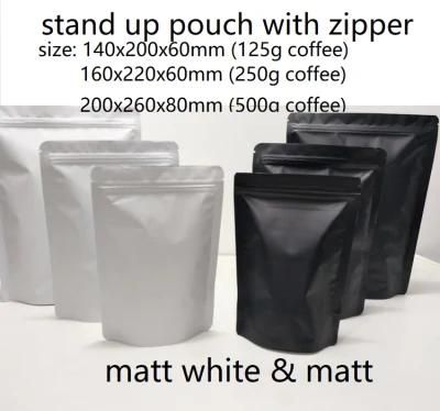 Stand up Pouch with Zipper and Valve Mylar Bag