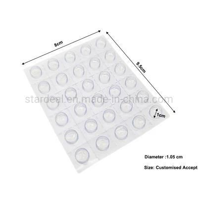 PVC Plastic 30 Holes Tablet Medical Pill Blister Pack Tray