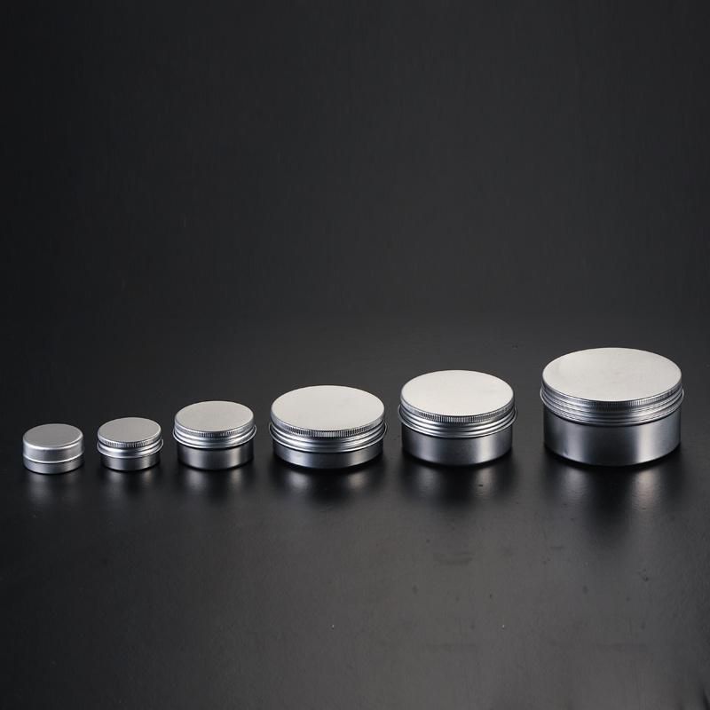 15g/30g/60g/100g/150g/200g/250g China Aluminum Cosmetic Cream Jars with Screw Lid