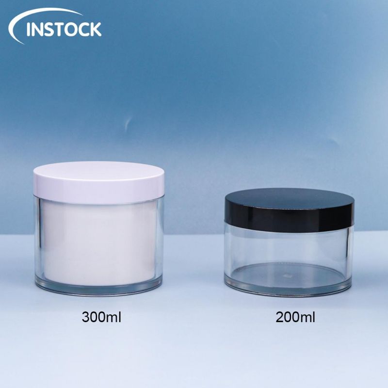 150/200/300g Children′ S Facial Cream Jar Pet Plastic Double-Layer Liner Wide Mouth Bottle Eye Cream Mask Bottle