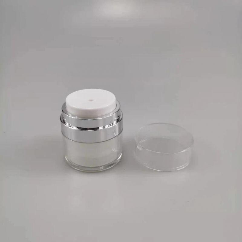 Empty 15ml 30ml 50ml 100ml Acrylic Press Pump Airless Cream Jar for Eye Cream