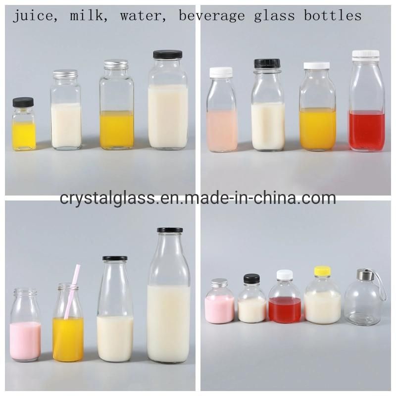 450ml 550ml Mineral Water Bottle Glass with Plastic Cap/Lid