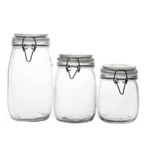 Wholesale Glass Jar Manufacturer Storage Jar for Kitchen Crystal Jar for Food Packaging