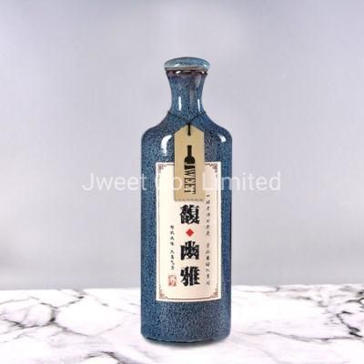 Custom Ceramic Vodka Bottle Painting Spirit Wine Vodka Bottle