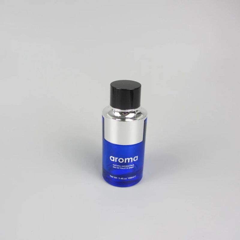 Gold Silver Sprayer Perfume Spray Glass Round Bottle Packaging