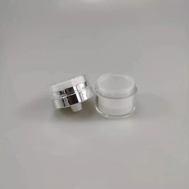 Empty 15ml 30ml 50ml 100ml Acrylic Press Pump Airless Cream Jar for Eye Cream