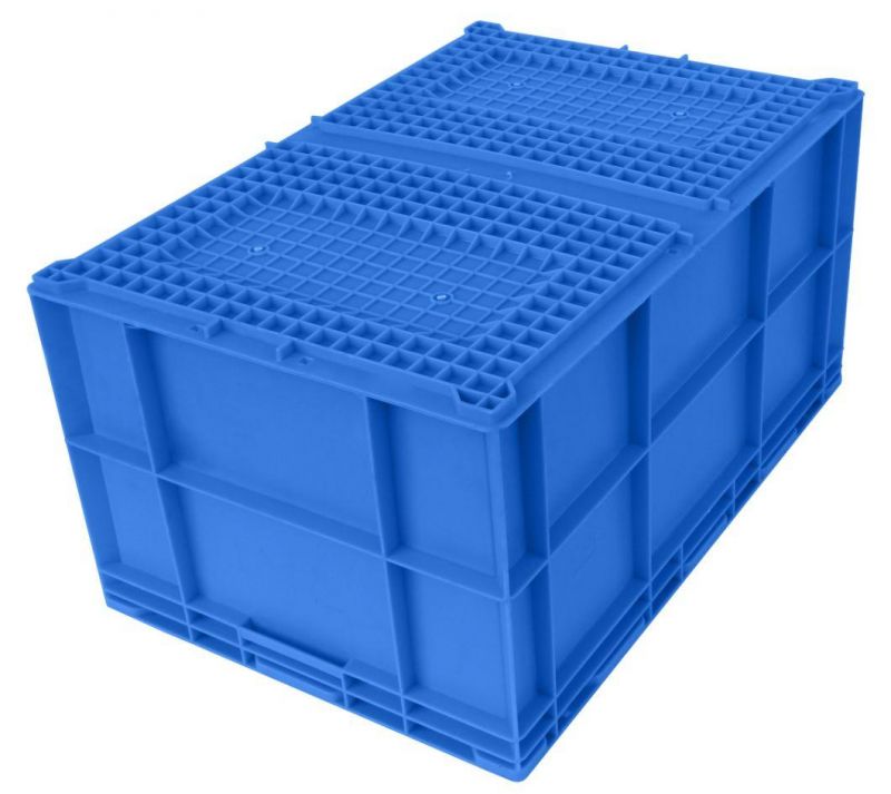 HP6e Plastic Turnover Logistics Container Box HP Standard Auto Parts Logistic Box Durable Opaque Plastic Storage Boxes