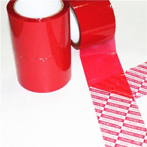 EXW Anti Counterfeiting Tamper Evident Custom Printing Security Tape Void Tape Bag Sealing Tape