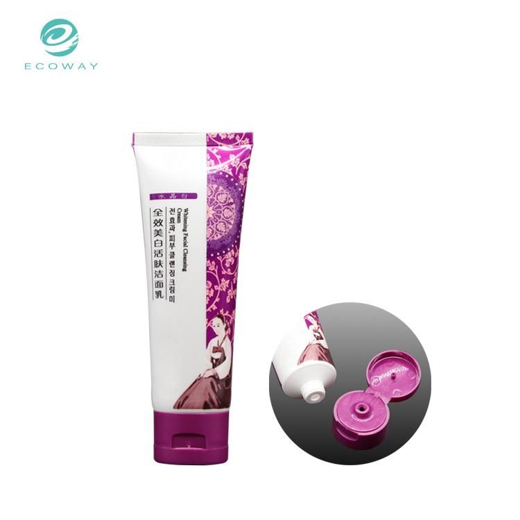 Custom Facial Cleansing Facewash Cream Soft Tube Packaging