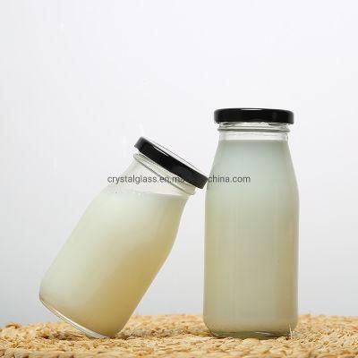 Empty Wide-Necked Glass Bottles 500 Ml/Milk/Juice Bottles with Silver Screw