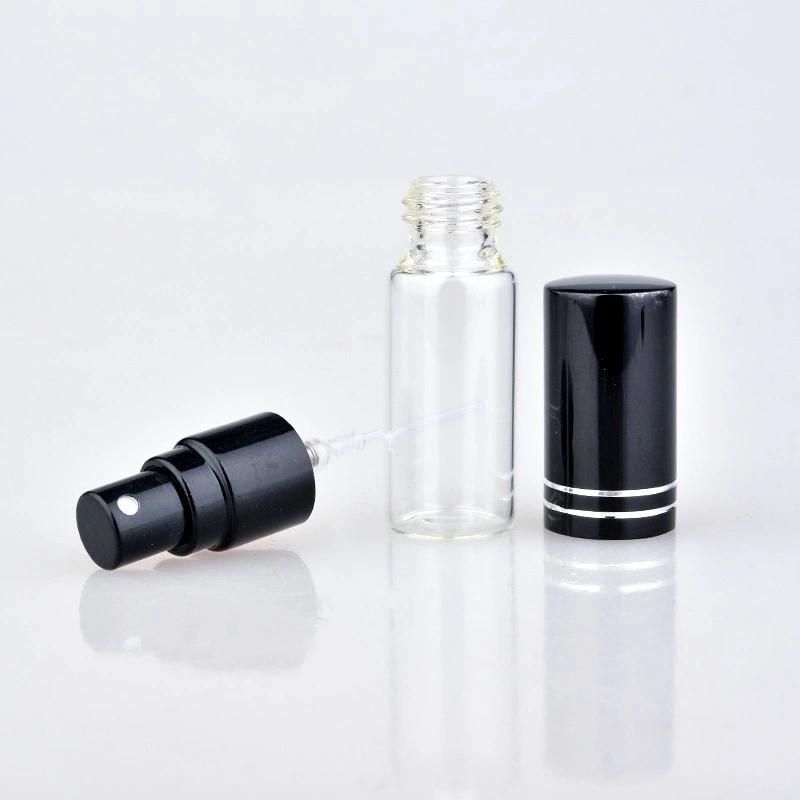 5ml Mini Portable Colorful Glass Perfume Bottle with Aluminum Atomizer