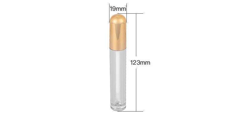 Factory Supply Cosmetic Packaging Gold Lip Gloss Lip Gloss Container Tube