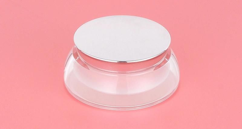 15g 30g Elegant Beautiful White Empty Acrylic Jar for Skin Care Cosmetic Container