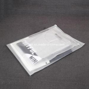 Custom Poly Zip Lock Biodegradable Frosted Sealing Zipper Lock Bag Packing Zipper Garment Packaging Bag to Clothing with Logo