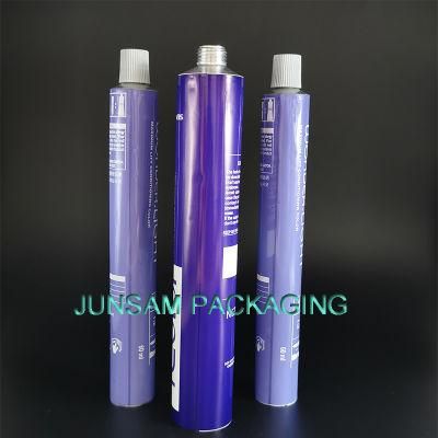 Pure Aluminum Soft Tube Flexible Collapsible Squeezable Metal Can Cosmetic Packaging China Supply