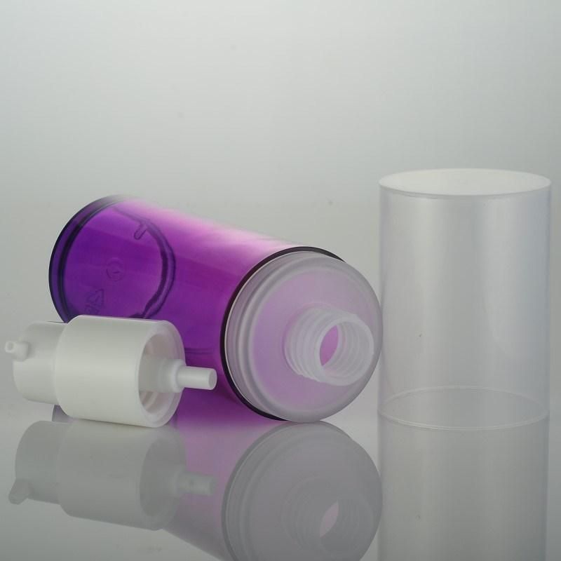 100ml Purple Cosmetic Container Pet Lotion Bottle