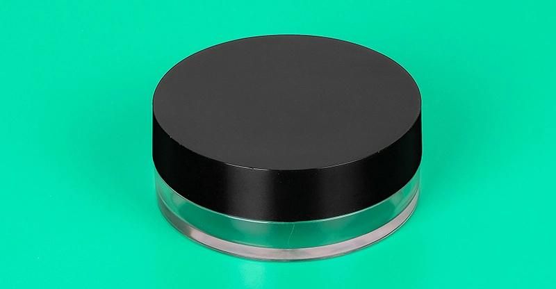 Wholesale Round Black Compact Powder Case Loose Powder Case for Loose Powder Packaging