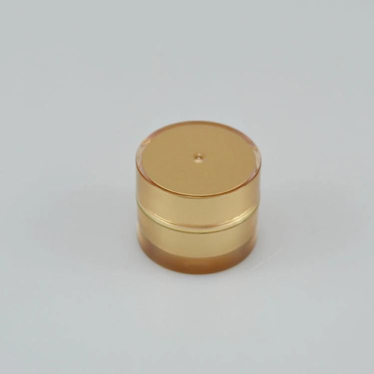 5g Acrylic Straight Round Bottle Acrylic Cosmetic Cream Jar Luxury Cosmetics Packaging