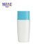 White Plastic Cosmetic Sunscreen Squeeze Bottle with Nozzle 60ml