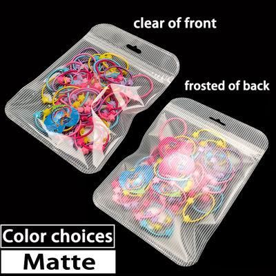 Transparent Holographic Packing Bag Pouch Hair Bows Clips Zipper Bags