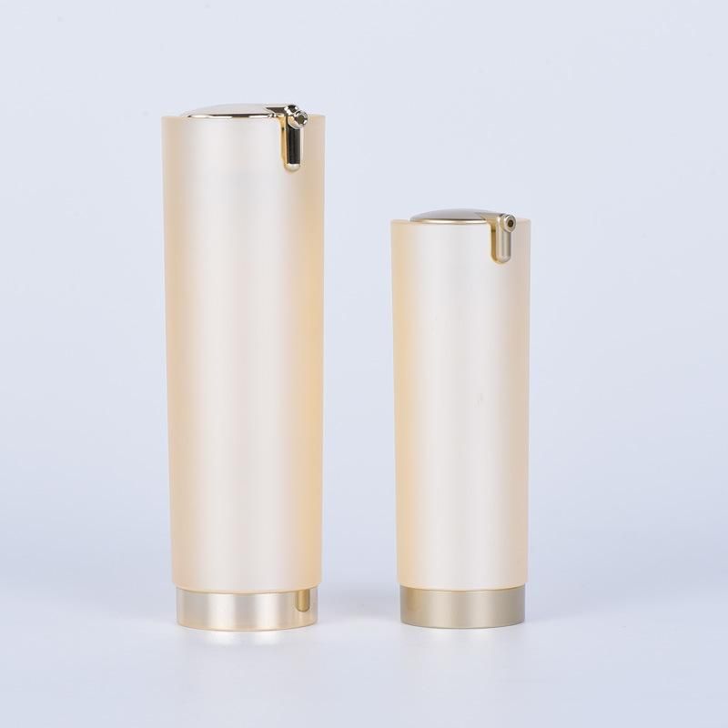 High Quality Acrylic 15ml 30ml Gold Airless Cosmetic Bottle