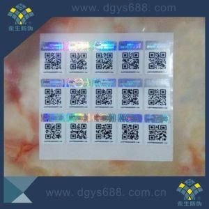 Tamper Evident Qr Code Barcode Hologram Sticker Label