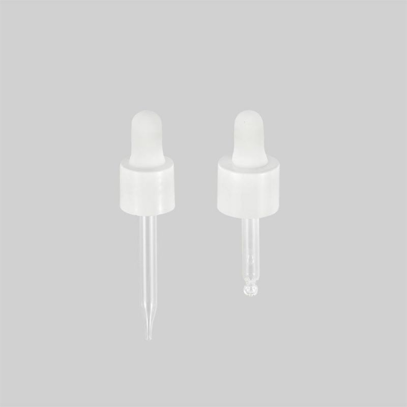 18mm 20mm 24mm Plastic Dropper Smooth Wall with Glass Tube