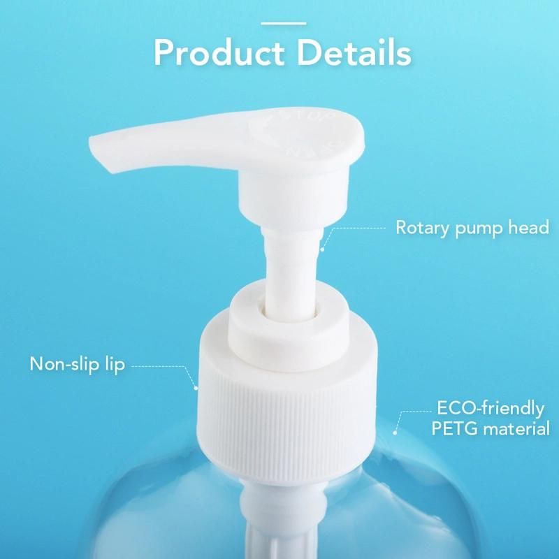 300ml Empty Plastic Shampoo Hand Sanitizer Packaging Bottle with Pump (B006-1)