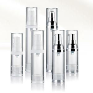 Pearl White Acrylic Cosmetics Bottle with Airless Pump