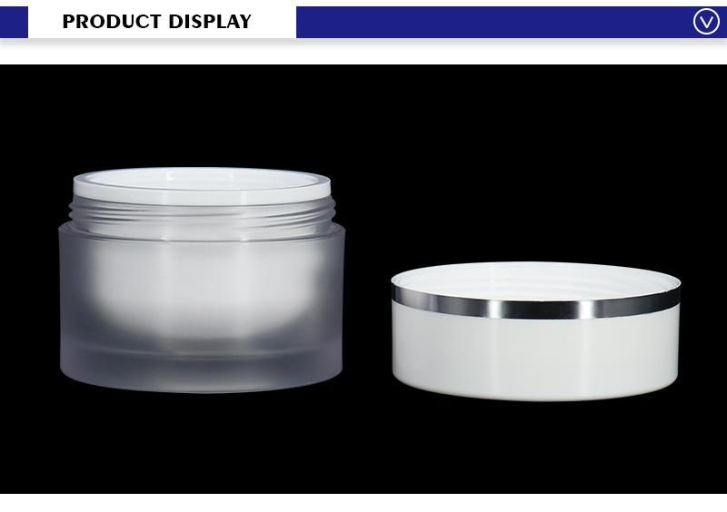 Hot Selling 50g PS Transparent Frosted Cream Jar