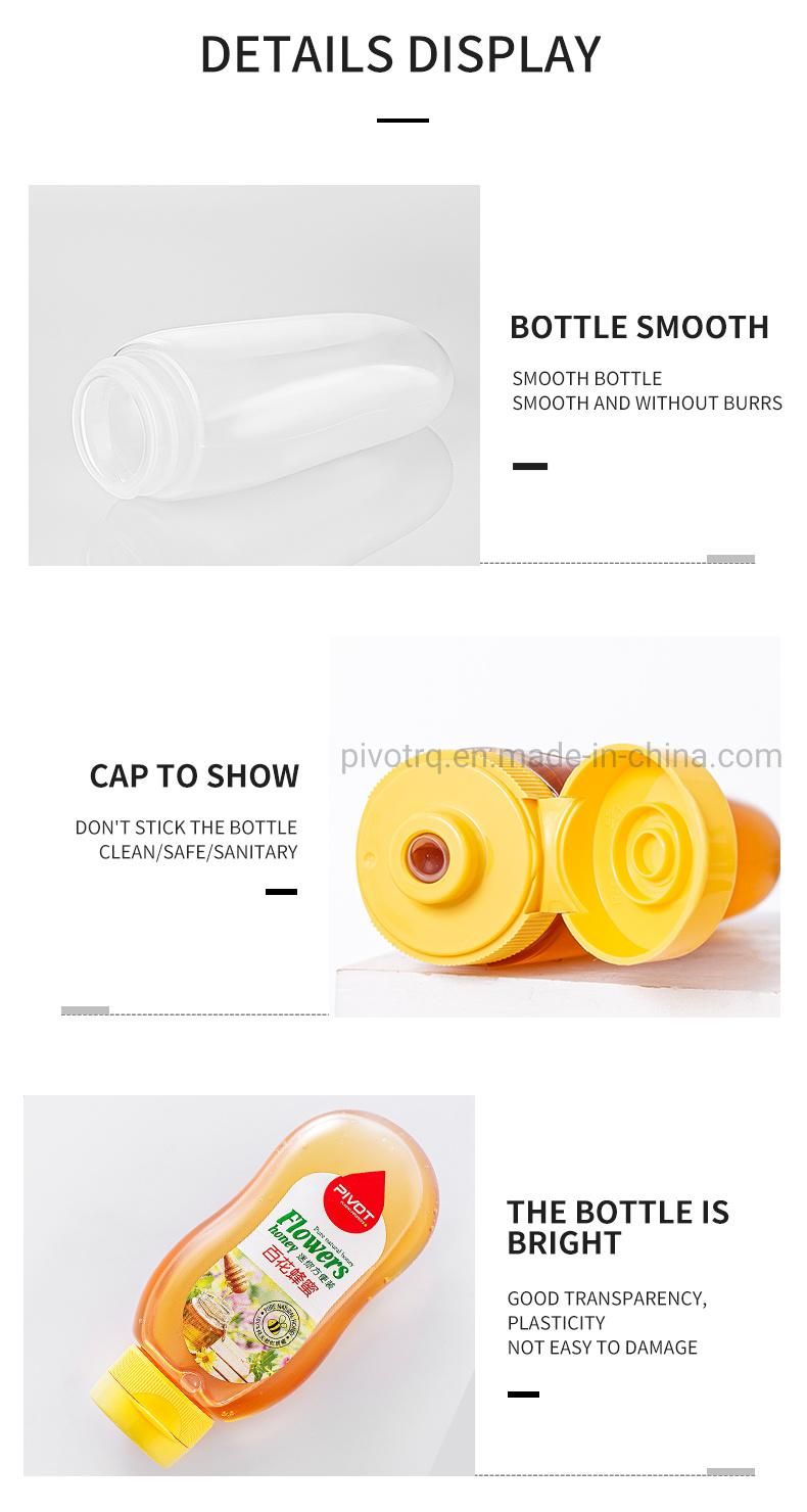 100g Small PP Plastic Squeeze Honey Bottle with Flip Cap