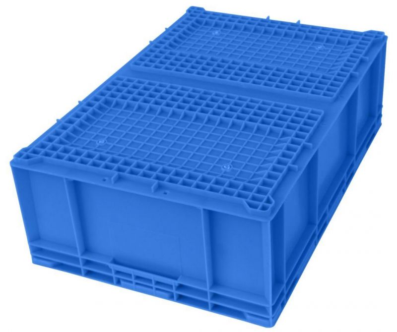 HP6c Plastic Turnover Logistics Container Box HP Standard Auto Parts Logistic Box Durable Opaque Plastic Storage Boxes