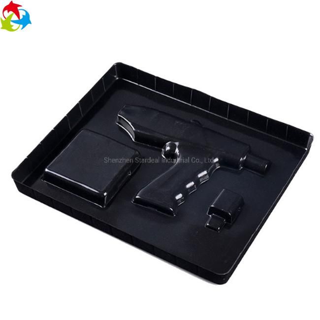 Custom Black PS Plastic Blister Tray for Cosmetic Product Package